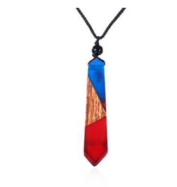 Resin and Wood Pendant
