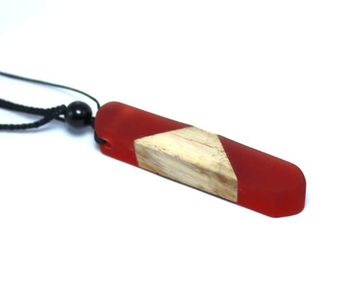 Resin and Wood Pendant