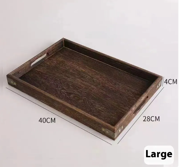 Elegant Asian Wood Tray