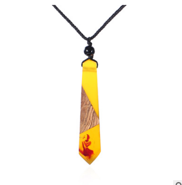 Resin and Wood Pendant