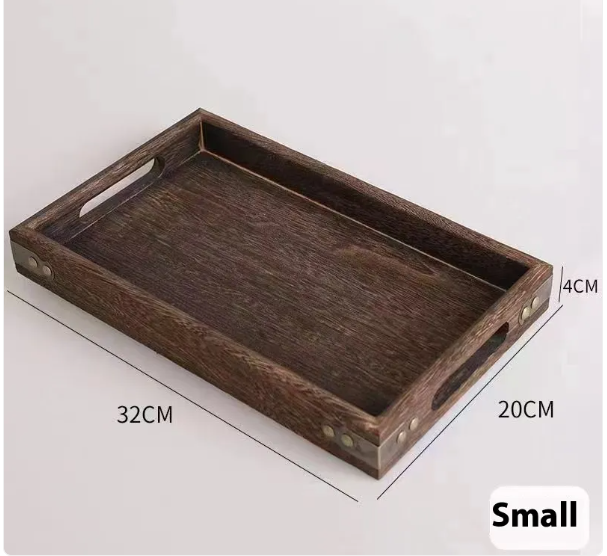 Elegant Asian Wood Tray